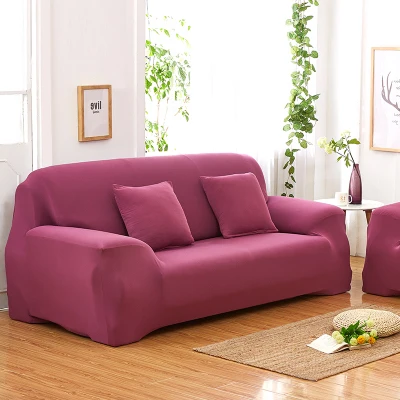 WLIARLEO стрейч диван Slipcover чехлы для диванов для гостиной эластичная ткань анти-клещ универсальный для одного/двойного/трех/четырех сидений - Цвет: Light Purple
