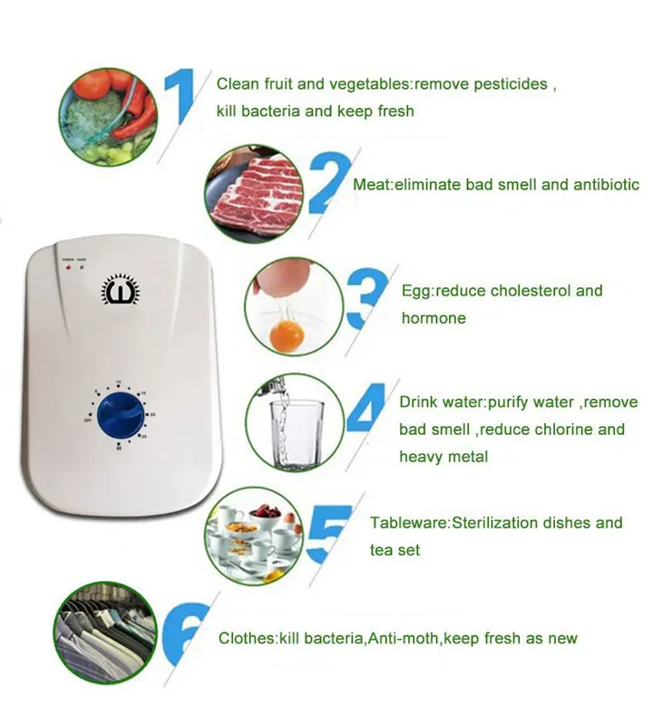 TINTON жизни 220 В 400 мг/ч генератора озона озонатор, ионизатор таймер очистители воздуха масло растительное мясо свежее очистить воздух вода