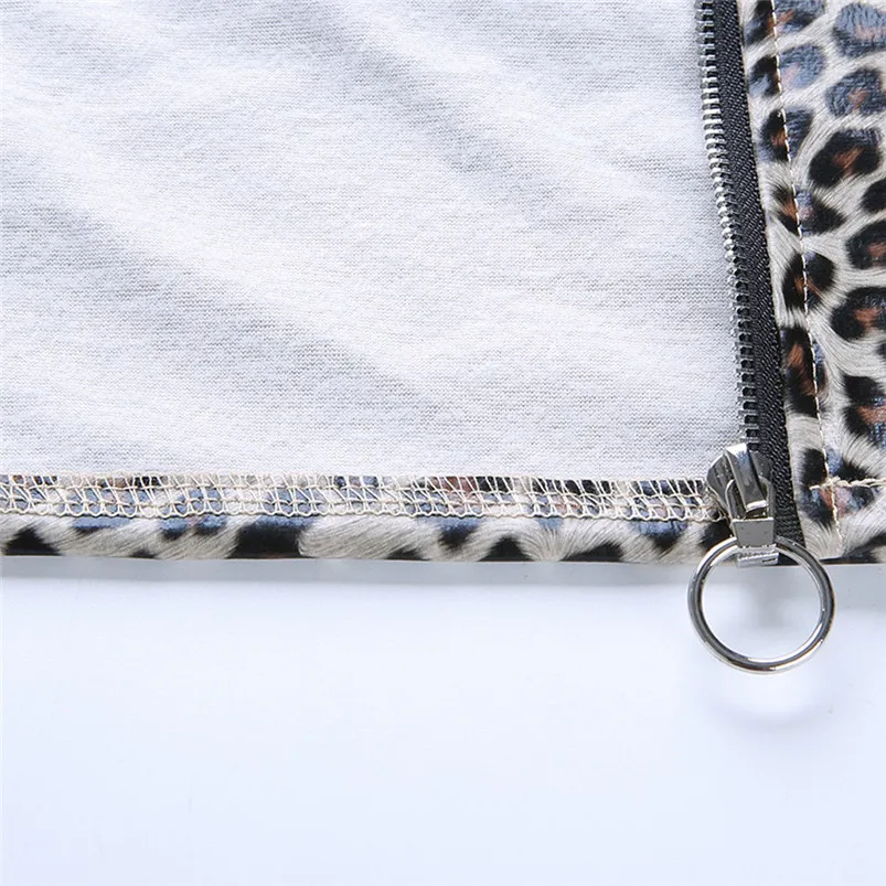 2019 Skirt Women Fashion Women Sexy Leopard Print Zipper Leather Short Mini Tight buttocks Skirt faldas mujer moda R10 (11)