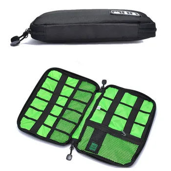 

Large Shockproof USB Cable Earphone Storage Bag Flash Drive Organizer Digital Gadget Holder Travel Cellphone Mobile Charger Case