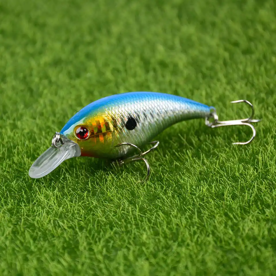 LINGYUE 1 шт. Fat Swimbait 7,5 см 10 г рыболовная приманка 3D воблер с глазами мухобойка тунец приманки воблер для окуня Щука карпа троллинг - Цвет: C1