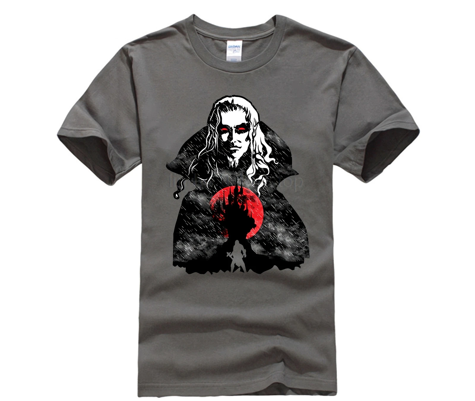 Мужская футболка Castlevania Dracula Simon Belmont Artsy Awesome работа печатных