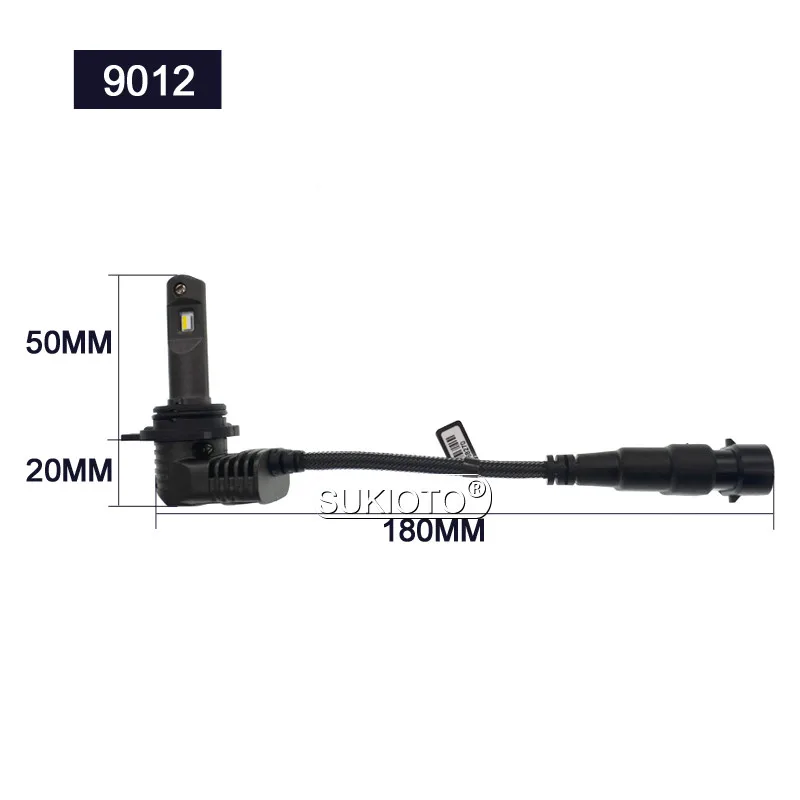 SUKIOTO Mini led H7 Car Headlight 6000k Led H8H9H11 9005HB3 9006HB4 9012 HIR2 H16 70W 10400LM Super Bright Projector Bulb (9)