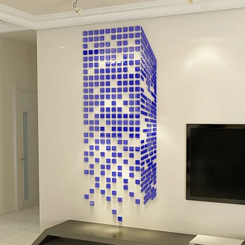 

3D Three-dimensional Acrylic Mirror Wall Stickers Porch Living Room TV Background Wall Stickers Wall Decoration