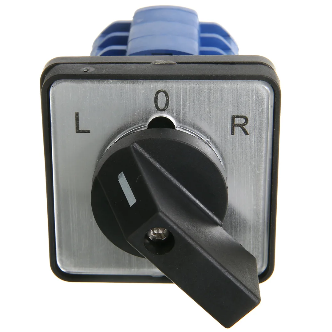 1pc Rotary Cam Changeover Switch L-0-R 20A/32A Electric 3 Position Cam Switch Control Panel Mounting