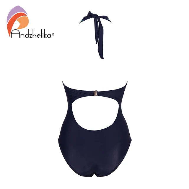 Andzhelika Sexy One-Piece Swimsuit Mesh Patchwork Swimwear Strapless Girl Backless Bodysuit Summer Bathing Suit Monokini AK75064