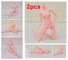 2pcs lot Birthday Gift DIY Kids font b Toy b font 12 Joints Doll Naked Body