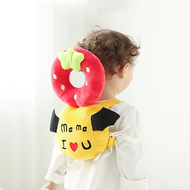 

Newborn Baby Head Back Protector Safety Pad Pillow Infant Toddler Harness Headgear Bear Rabbit Baby Head Protection Pad