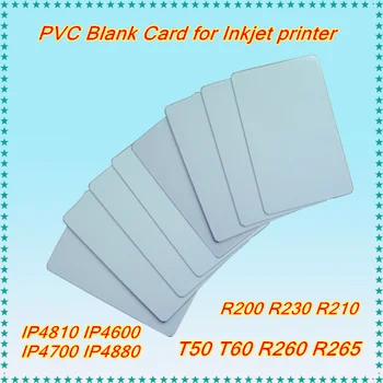

Inkjet Blank PVC Card White ID Card for Epson /Canon inkjet P50 T50 T60 P50 L800 R200 R230 R260 IP4810 IP4700 IP4930 Printer