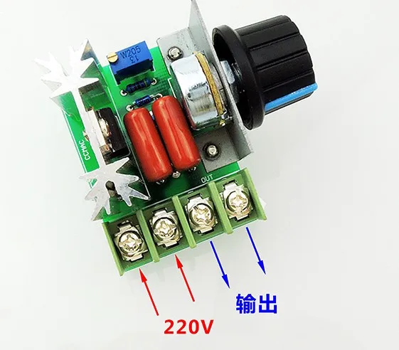 AC 220V 2000W регулятор напряжения SCR Диммеры Регулятор скорости термостат