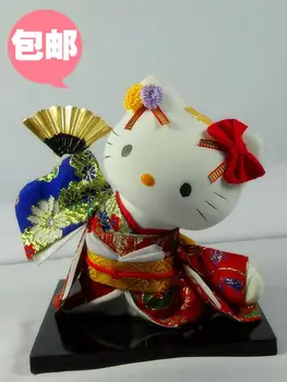 

Decoration Arts crafts girl gifts get married Hello Kitty hellokitty Japan cartoon doll doll kiginu Japanese Geisha humanoid dec