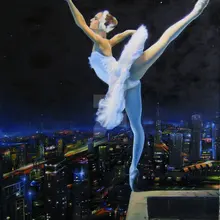 Балетная вычтенная с жизнью DIY картина по номерам 24 цвета пигментная кисть Искусство Ручная роспись креативная цифровая картина маслом