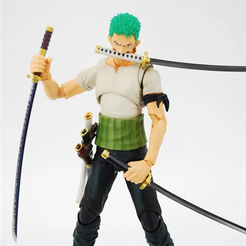 Anime One Piece Roronoa Zoro Passato Blu Variabile Boxed 18 cm Action