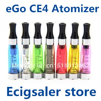 

E-XY CE4 Atomizer CE4 Ecigarette Clearomizer 1.6ml fit on eGo-T/K/W  EVOD Series Battery 510 thread Free Shipping Ecigsaler