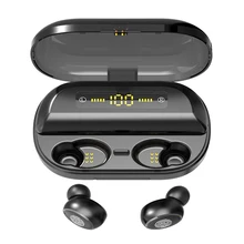 TWS беспроводные Bluetooth наушники 5,0 светодиодный дисплей сенсорные стерео Bluetooth наушники водонепроницаемые Bluetooth наушники 4000 мАч Внешний аккумулятор