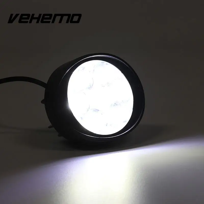 Vehemo 2 шт. 6LED вспомогательные мотоциклетные фары передние мотоциклетные Противотуманные фары универсальные аксессуары рабочие фары