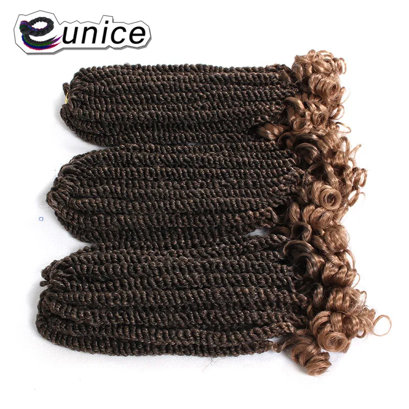 Eunice волосы синтетические средние Гавана твист крючком плетение волос для наращивания высокая температура волокно Наращивание волос 1 шт 1B/27/ошибка