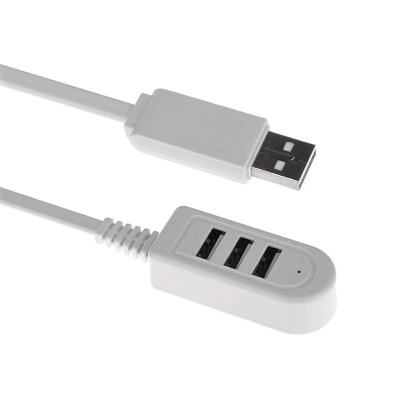 Высокая Скорость 3 Порты USB 2,0 Hub расширение Splitter для портативных ПК компьютер Зарядное устройство