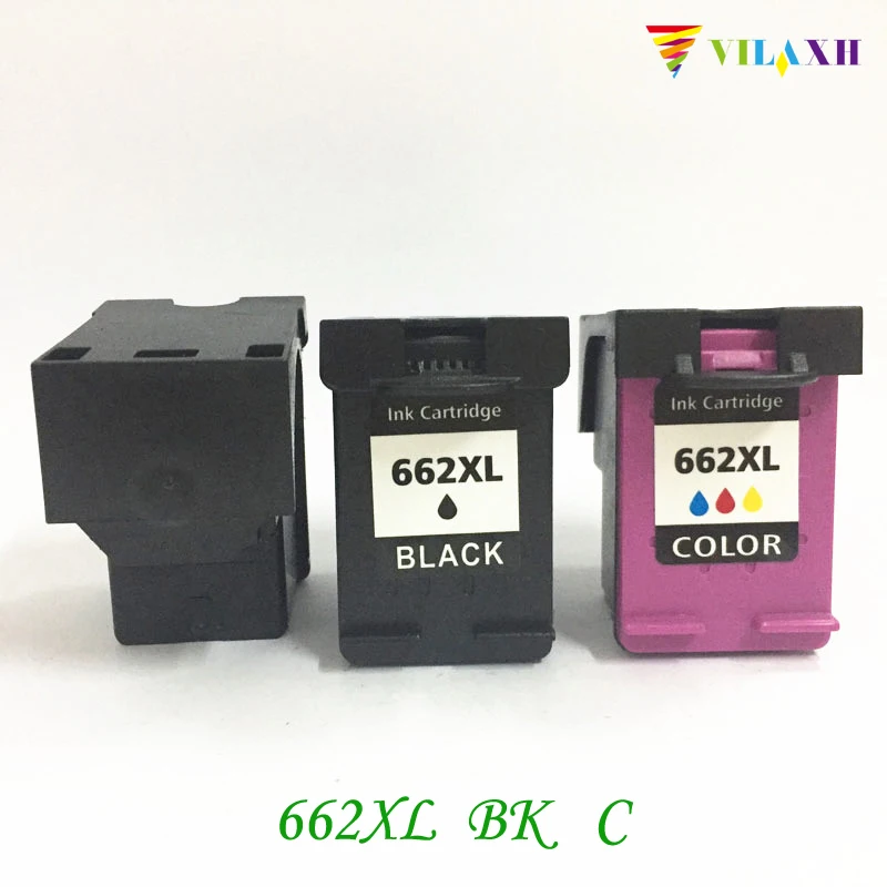 Vilaxh 662XL совместимый картридж Замена для HP 662 xl Deskjet 1015 1018 1518 2645 3545 2515 2548 2648 принтер |