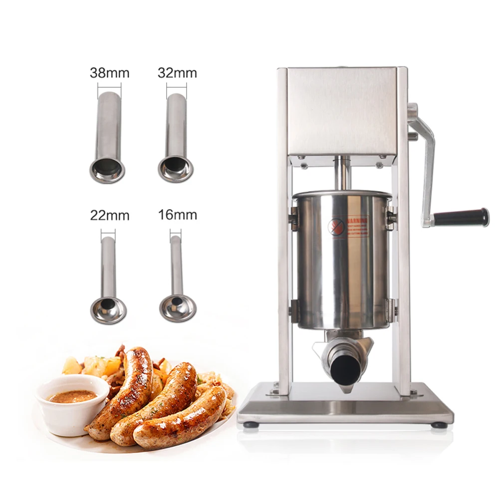 GZZT Колбаса Stuffer 201 нержавеющая сталь 3L/5L/7L ручной колбасный шприц наполнитель для
