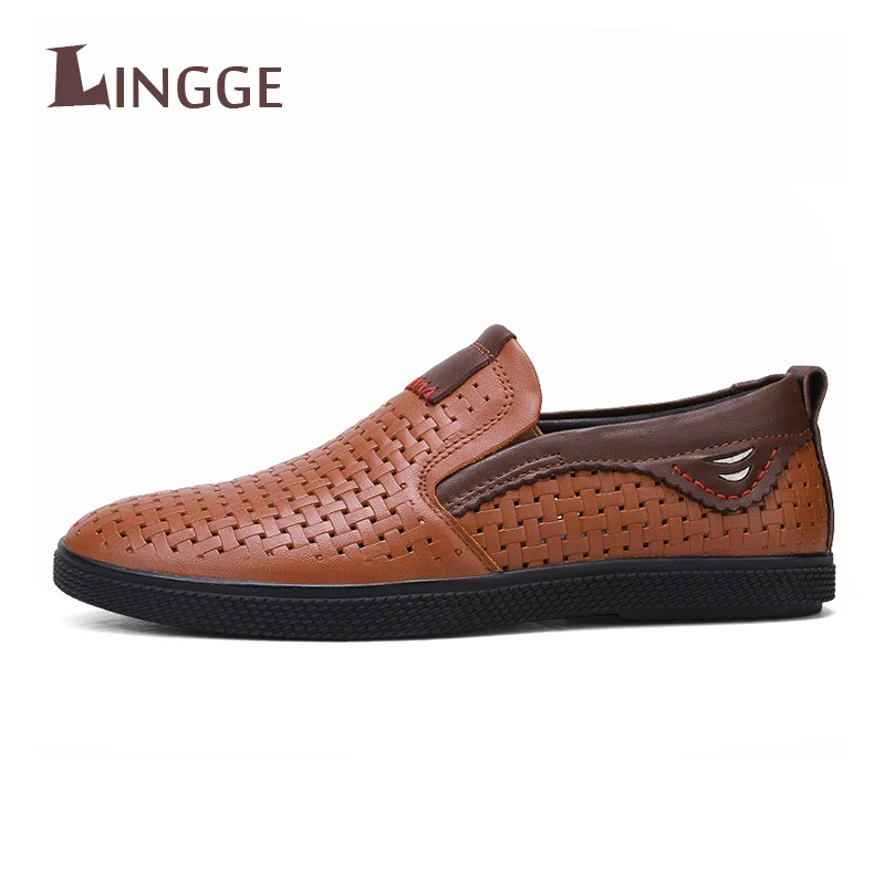 

2018 Autumn High Quality Men Casual Shoes Slip-O Lofers Mens Shoes Bretahable Comfortable Brand Shoe Men