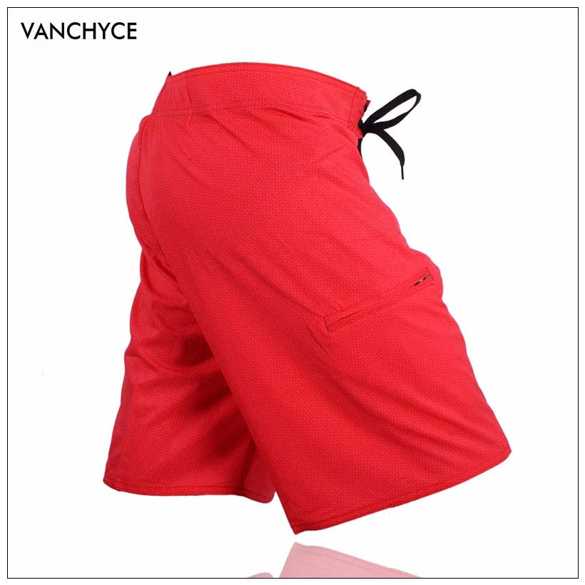 VANCHYCE летние купальники шорты Для мужчин красный горит Цвет с короткими быстросохнущие легкий комфорт пляжные шорты