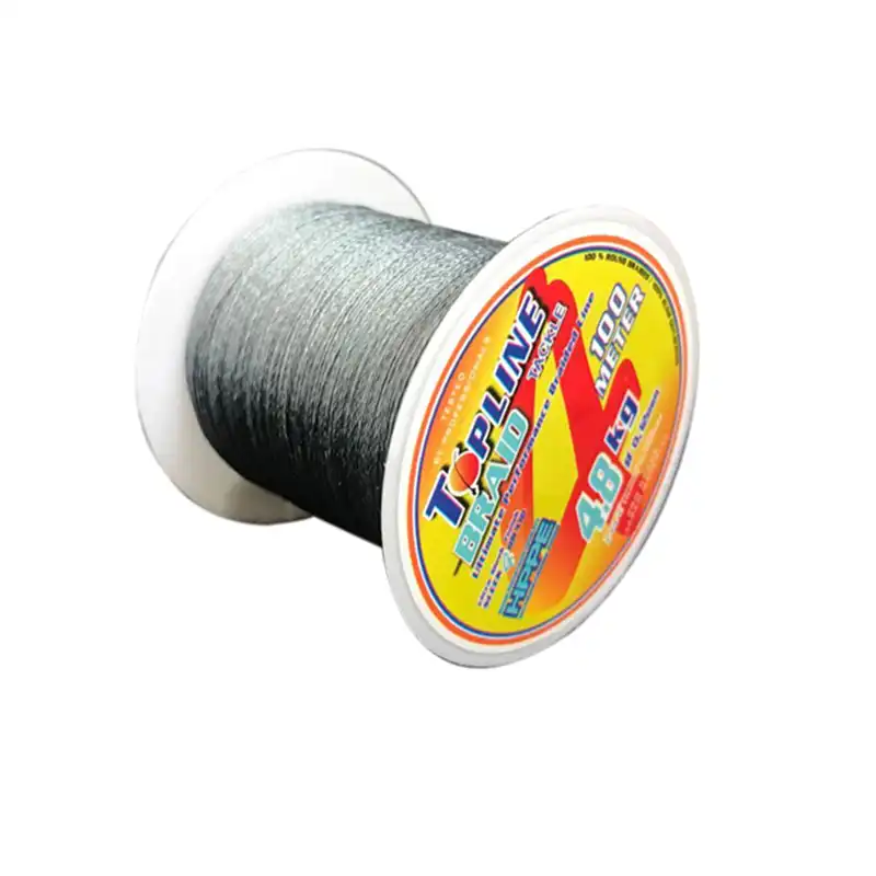 Topline Tackle 100 м ПЭ плетеная леска 4 нити многонитевая рыболовная сверхпрочная