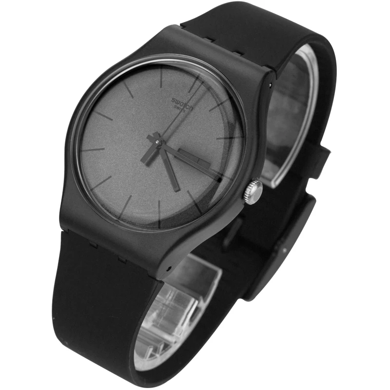 Часы swatch оригинальные красочные серии черные кварцевые мужские часы