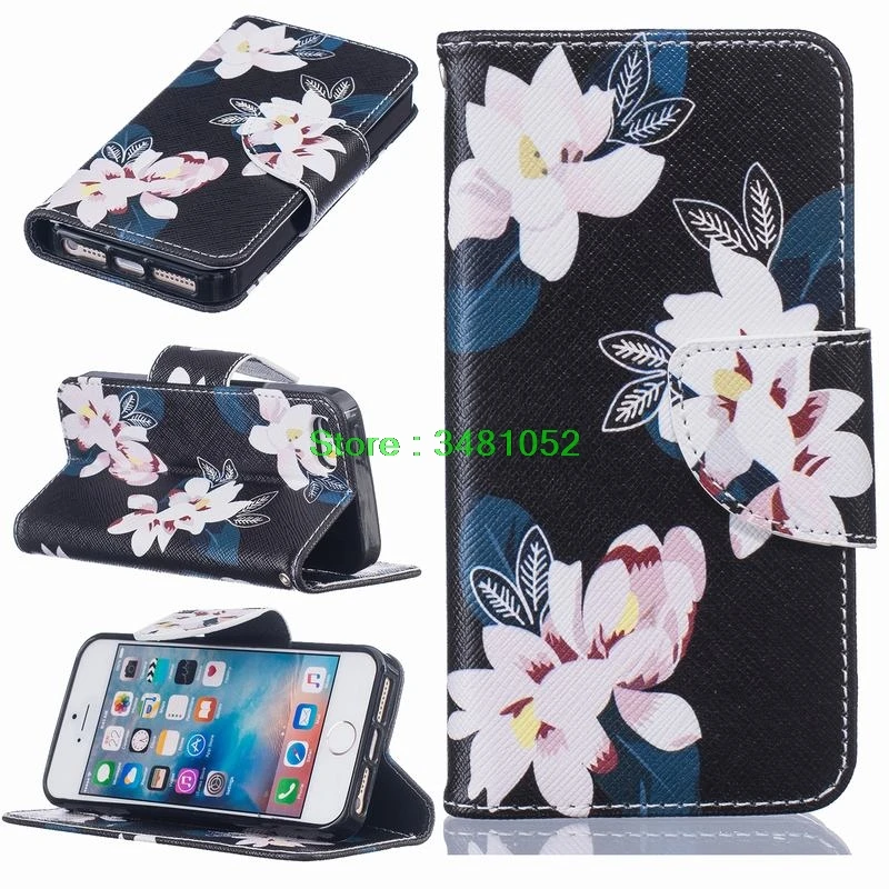 Флип чехол для Apple Iphone5 Iphone5s мобильный телефон кожаный IPhone 5 5S s кошелек