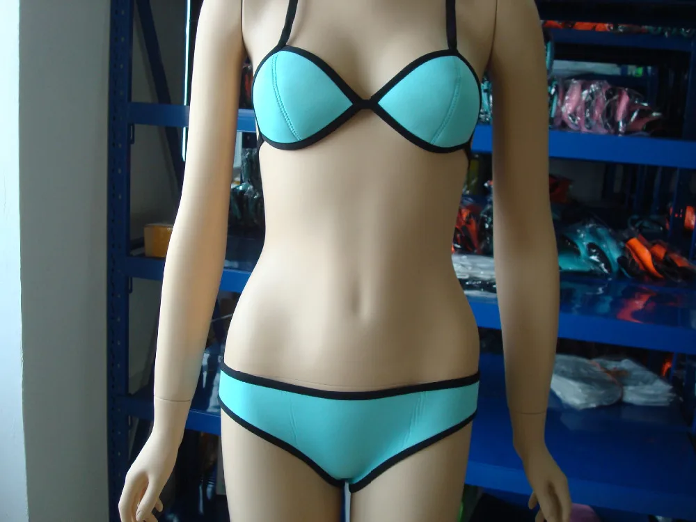 

Biquini feminino 2016 swimsuit neoprene bikini swimwear sexy halter brazilian bikinis women bathing suit