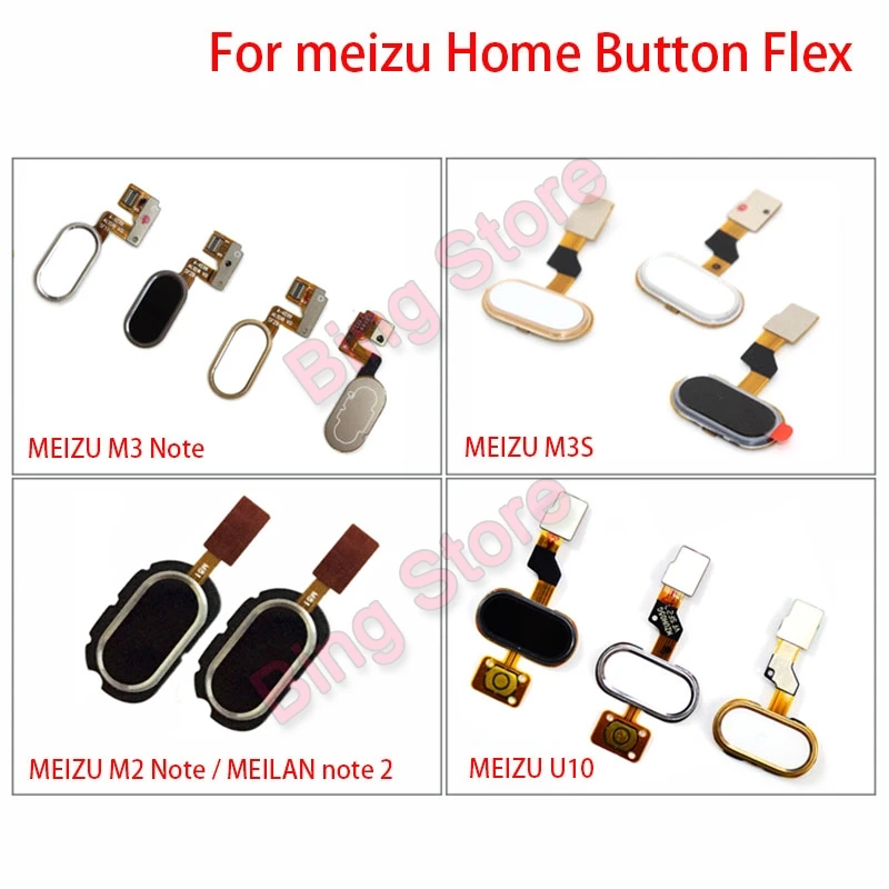Для Meizu M2 M3 M3S U10 Note Meilan note 2 Кнопка Home сенсорная Идентификация отпечатков пальцев