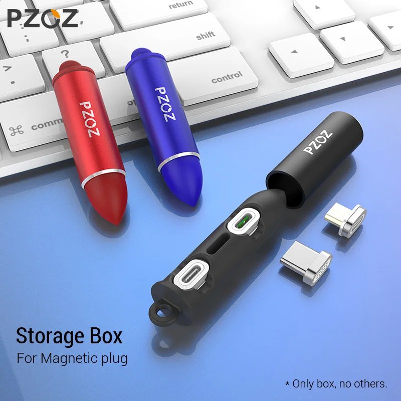 PZOZ Micro USB C Тип C 8 pin для хранения Магнитный кабель для подключения к сети коробка телефон Microusb Тип-C магнит Зарядное устройство зарядный адаптер вилки