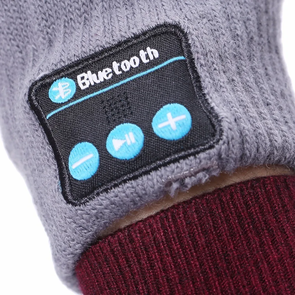 Спорт на открытом воздухе Беспроводной Bluetooth Сенсорный экран вызова Прихватки для мангала Bluetooth зима теплая Термальность трикотажные