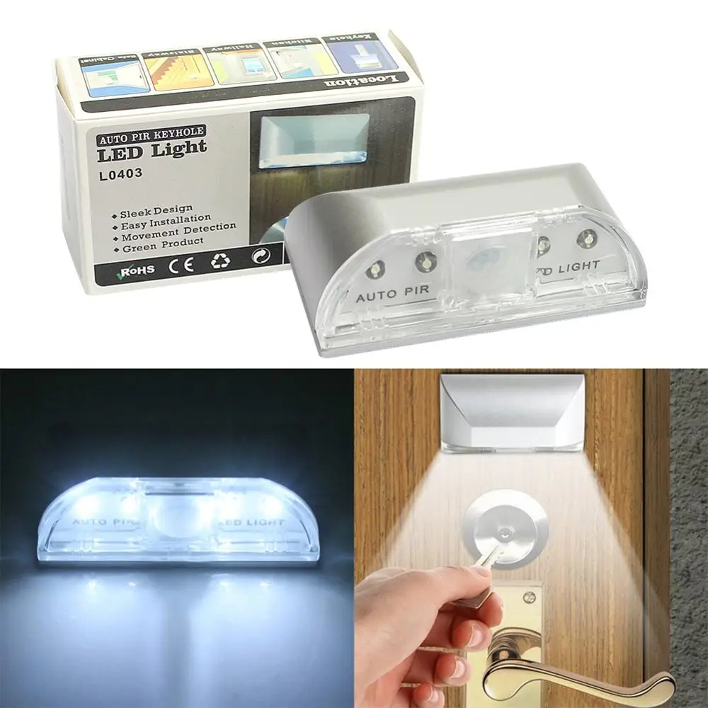 

1Pcs Led Door Lock Light Infrared Door Lock Induction Lamp Led Night Light Emergency Light
