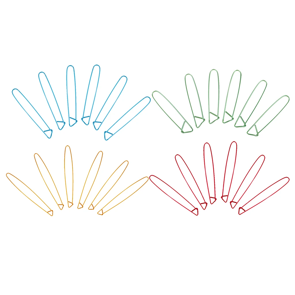 6Pcs Alloy Marker Stitch Holder Needle Clip Craft Knitting Crochet Locking Weaving Sewing Tools