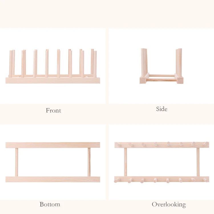 Сушилка для посуды Высокое качество древесины 3 и 5 сетки Многофункциональный Слива подстаканник блюдо кухня хранения стойки и стеллажи стойки блюда слива стойки