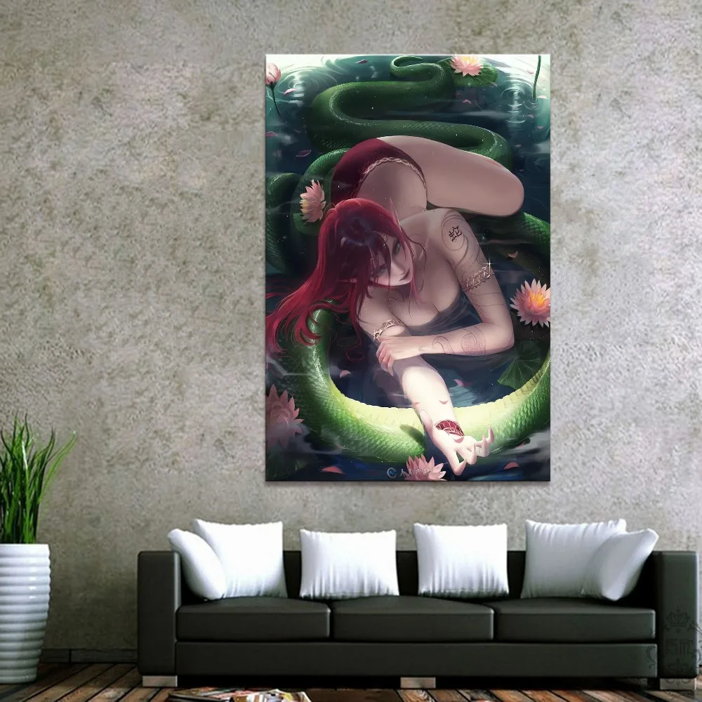 Home Decor Modular Canvas Picture 1 Piece Sexy Cassiopeia League of Legends LOL Poster Wall For Home Canvas Painting Wholesale