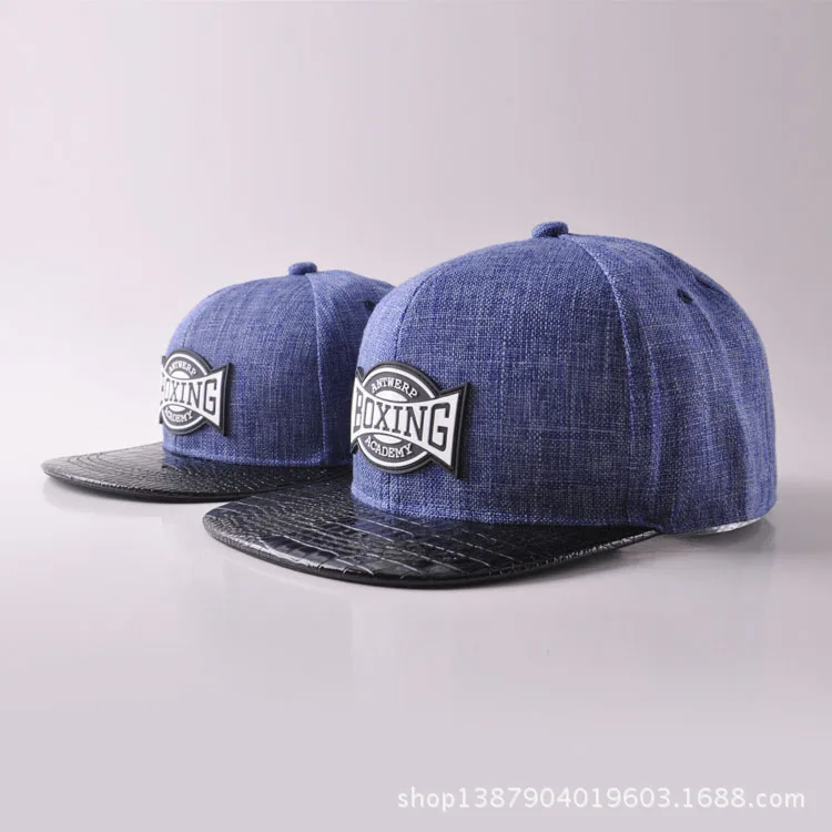 

Parent-child cap Korea Boxing Offset Letter Cotton Skin Along The Flat Brimmed Hat Street Hip Hop Hip Hop Dance Baseball Hats