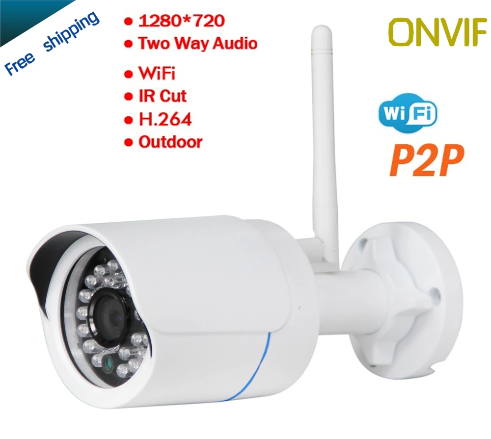 

1.0MP IP Camera HD 1280*720 Network Security CCTV outdoor Camera with Onvif ip66