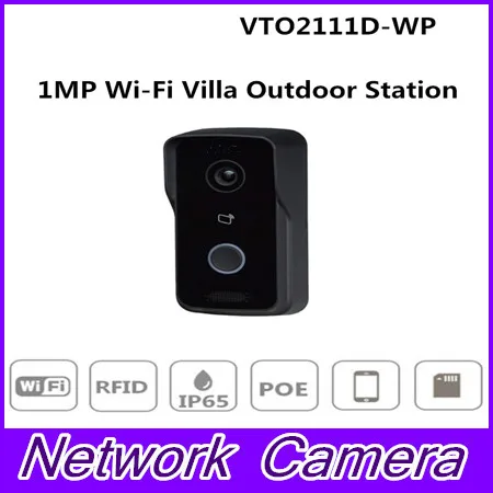

Original 1MP WiFi Video Intercom Doorbell Villa Outdoor Station Without Logo VTO2111D-WP megapixel Night vision Voice indication