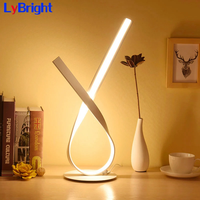 

Modern Creative Eye Protect Table Light AC 100-240V Romantic Table Lamp Desk Light For Living Room Bedside Bedroom Study Room