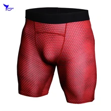 Мужские компрессионные трико для бега с 3D принтом, сухой крой, базовый слой, шорты для бега, для спортзала, фитнеса, тренировок, короткие штаны, базовый слой, леггинсы