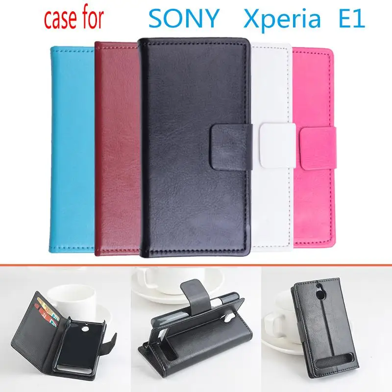 

Phone case for Sony Xperia E1 case Flip Business Style Case Cover Skin Shell.
