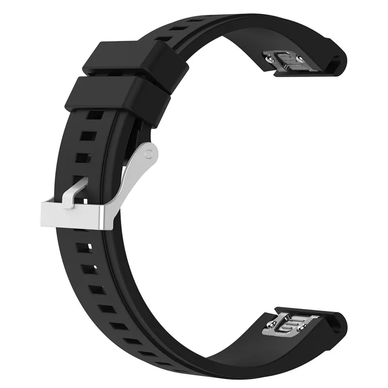 

ECSEM 26mm Watchband Replacement for Garmin Fenix 5x Fenix 3 Sapphire Quatix 3 Sport Silicone Band Strap Accessories Easy Fit