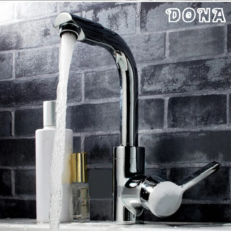

360 Degree Rotatable bathroom basin faucet single handle,kitchen basin faucets for hot and cold water DONA2163