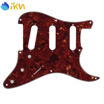 

NEW Red Tortoise Pickguard 8 Hole SSS Electric Guitar Scratch Plate 4Ply for USA Vintage Strat Guitar Parts