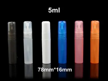 

50pcs 5ml Frosted Plastic Perfume Atomizer Travel Makeup Perfume Spray Bottle Refillable Mist Spray Bottle Perfume Pen