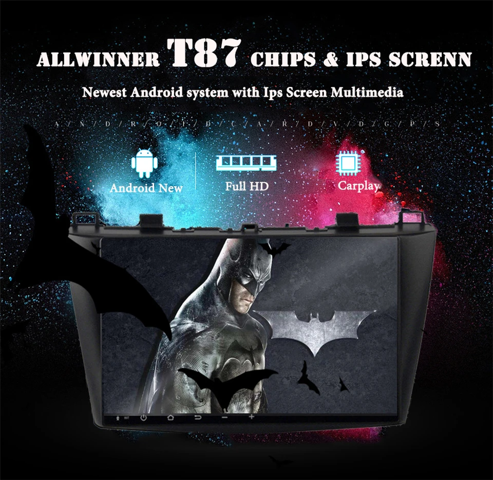 Sale 4GB+64GB Android 9.1 9" Car GPS Navigation Radio Multimedia Player for 2009-2012 MAZDA 3 support DVR DAB+ TV tuner 4G Carplay 3