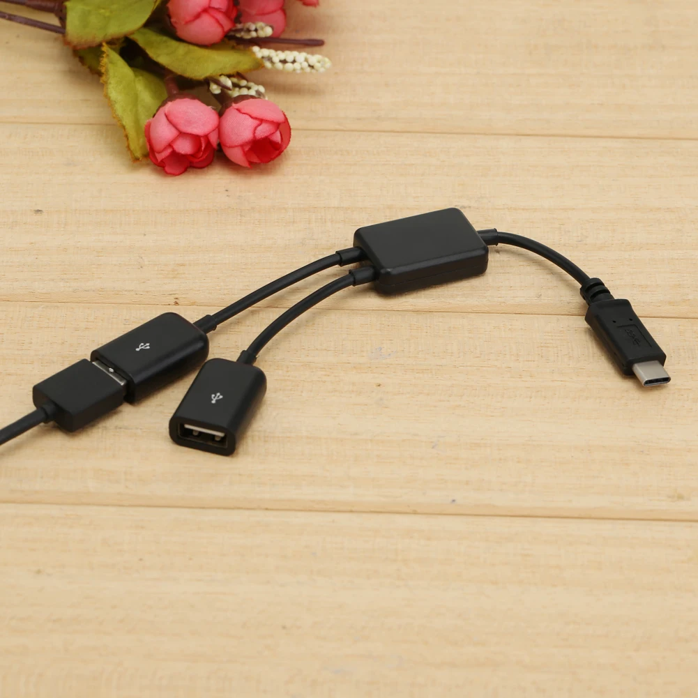 Кабель концентратор USB 3 1 Type C OTG 2 в Штекерный кабель двойной 0 конвертер|cable usb usb|usb