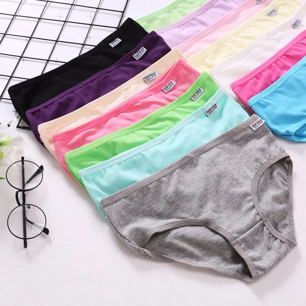 

14 Color With Cheap Price Female Briefs Ladies Panties Breathable Underpants Girls Knickers Sexy Women Cotton Underwears